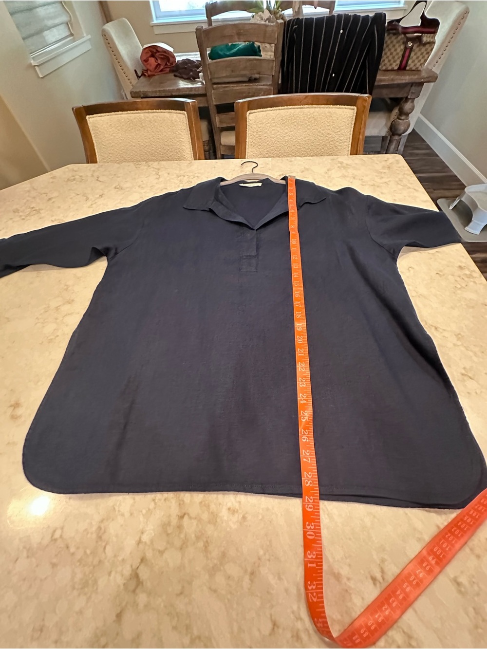 Everlane navy linen top - Picture 6 of 10